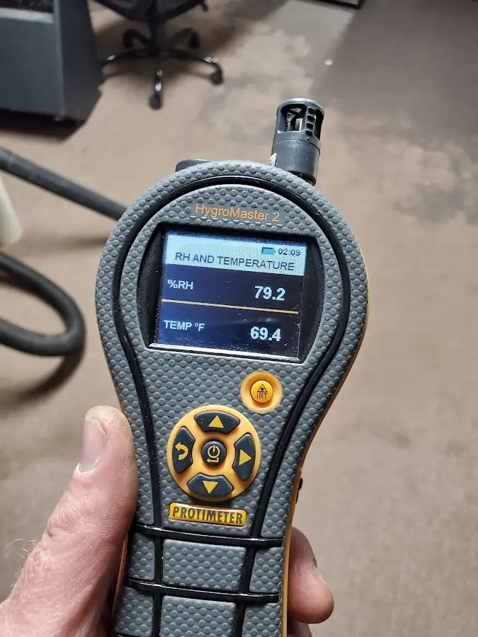 Moisture meter humidity assessment for Fire & Smoke Damage Restoration in Orange